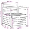vidaXL Zestaw sof na zewnątrz Naturalny 71 x 63 x 73 cm