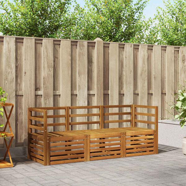 vidaXL Zestawy sof 3 pcs Naturalny Lite Drewno Akacji