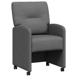 vidaXL Krzesła jadalne 2 pcs ciemno szary 57 x 67 x 95 cm tkanina