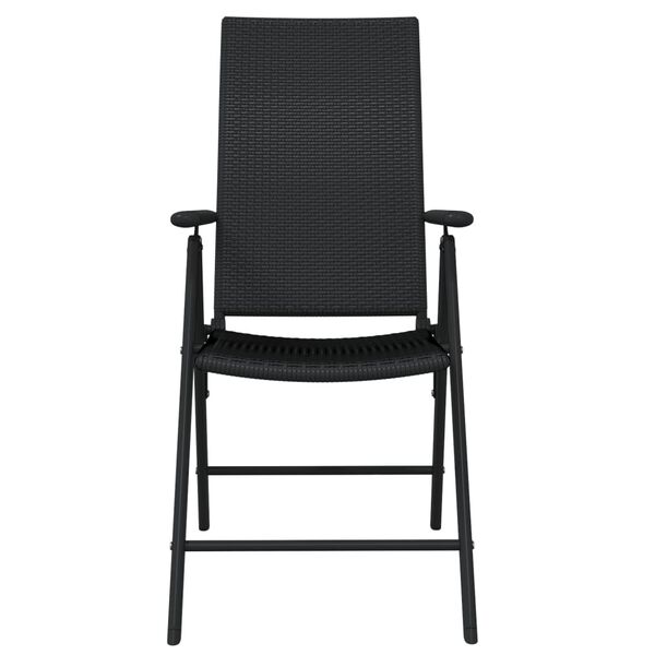 vidaXL 7-częściowy zestaw mebli ogrodowych, czarny