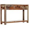 vidaXL Stolik konsola z 3 szufladami, 120x30x75 cm, drewno akacjowe
