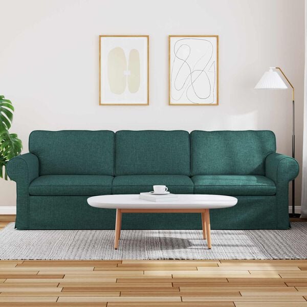 vidaXL Sofa Ciemna zieleń