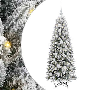 vidaXL Sztuczna choinka Biały 120 cm PVC, plastik, stal i PE