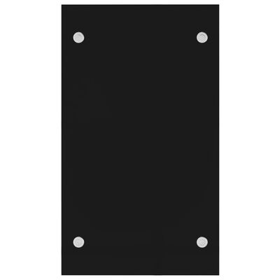 vidaXL Stojak na drewno opałowe, czarny, 40x35x60 cm, szklany