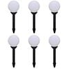 vidaXL Lampy do oświetlenia ścieżki, 6 szt, LED, 20 cm, ze szpikulcami