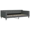 vidaXL Sofa z funkcją spania, ciemnoszara, 100x200 cm, obita tkaniną