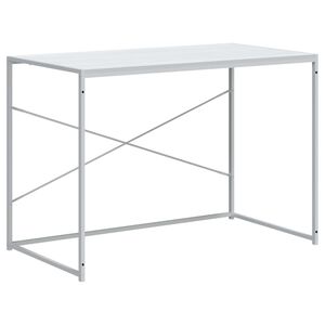 vidaXL Biurko komputerowe, białe 110x60x70 cm, materiał drewnopochodny