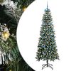 vidaXL Sztuczna choinka zielony 210 cm PVC, plastik i stal