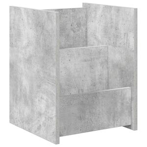 vidaXL Regał na gazety Szary beton 35 x 35 x 45 cm Drewno inżynieryjne