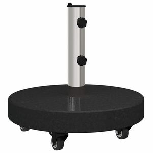 vidaXL Podstawa do parasola 30kg Czarny Granite i Stal Nierdzewna