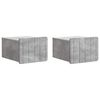 vidaXL Wisząca Szafka Nocna 2 pcs Betonowy szary 33 x 34,5 x 24 cm