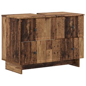vidaXL Szafka pod umywalkę EDE Stare drewno 82 x 41 x 59 cm
