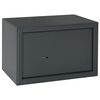 vidaXL Sejf Z blokadą ciemnoszary 31 x 20 x 20 cm Stal