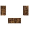 vidaXL Zestaw szafek RTV 2 pcs Dąb wędzony Materiał drewnopochodny