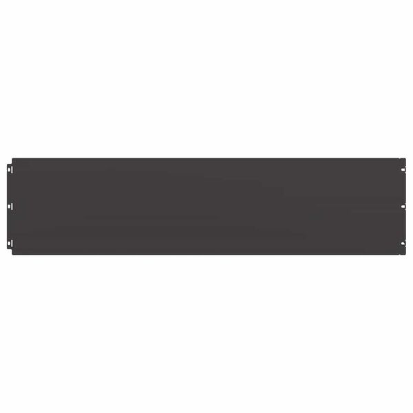 vidaXL Obrzeża trawnikowe 20 szt. Czarne Stal walcowana na zimno