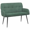vidaXL Sofa dwuosobowa na metalowych n&oacute;żkach 2-osobowy Zielony morski