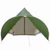 vidaXL Namiot Teepee z dachem Zielony i szary 600 x 600 x 347 cm