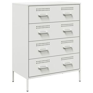 vidaXL Szafka, biała, 68x39x89 cm, stal