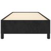 vidaXL Rama łóżka, czarna, 90x200 cm, tapicerowana aksamitem