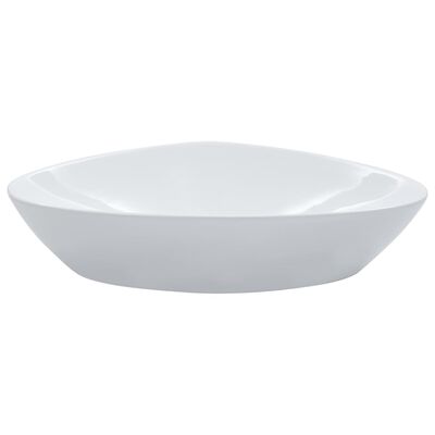 vidaXL Umywalka, 58,5 x 39 x 14 cm, ceramiczna, biała