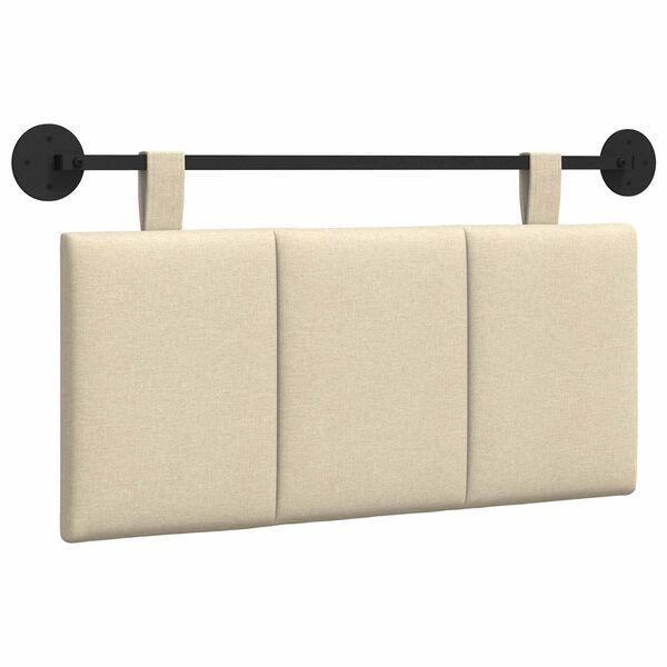 vidaXL Wisząca Głowa Paski Kremowy 100 x 55 x 5 cm tkanina