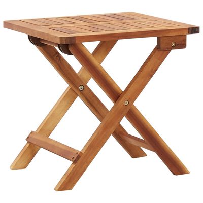 vidaXL Składany stolik ogrodowy, 40x40x40 cm, lite drewno akacjowe