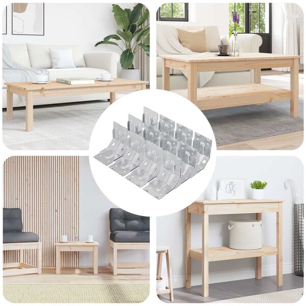 vidaXL Uchwyt 212 pcs Powlekana cynkiem 106 x 55 x 1,5mm Stal