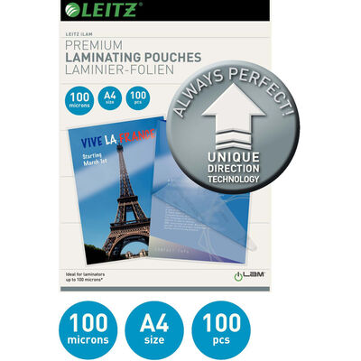 Leitz Folie do laminowania ILAM, 100 mikronów, A4, 100 szt.