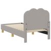 vidaXL Stelaż ł&oacute;żka dla malucha z oparciem Jasnoszary 70 x 140 cm