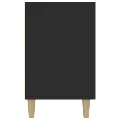 vidaXL Komoda, czarna, 100x36x60 cm, materiał drewnopochodny