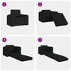 vidaXL Sofa Bed Czarny 98 x 71 x 83 cm tkanina