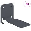 vidaXL P&oacute;łka wisząca z p&oacute;łką 8 pcs Antracyt 6 x 10,8 x 6,6 cm