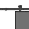 vidaXL Drzwi przesuwne z osprzętem, 90x205 cm, szkło i aluminium