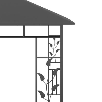vidaXL Altana ogrodowa z moskitierą, 3x3x2,73 m, antracytowa, 180 g/m²
