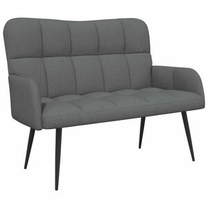 vidaXL Sofa dwuosobowa ciemnoszary 115 x 61 x 87 cm tkanina