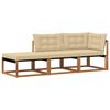 vidaXL Jednostki Sofy Sekcyjnej na Zewnątrz 3 Sztuka Naturalny