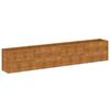 vidaXL Podwyższona grządka ogrodowa 385x50x69 cm, stal Corten