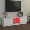 vidaXL Szafka pod TV z oświetleniem LED, biała, 120x30x36 cm