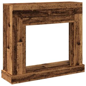 vidaXL Obudowa kominka, stare drewno, 100x30x87,5 cm