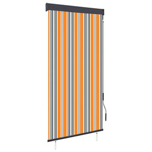 vidaXL Roleta zewnętrzna, 80x250 cm, ż&oacute;łto-niebieska