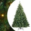 vidaXL Sztuczna choinka z 300 diodami LED Zielony 180 cm PE i PVC