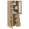 vidaXL Highboard z szufladą Dąb rzemieślniczy 69,5 x 34 x 180 cm