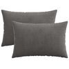 vidaXL Poszewka na poduszkę 2 pcs HEERLEN ciemnoszary 30 x 50 cm