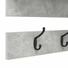 vidaXL Wieszak na płaszcze montowany na ścianie z p&oacute;łką Betonowy szary