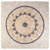 vidaXL Mozaika-Słonecznik Wielokolorowe 120 x 120 cm Marmur