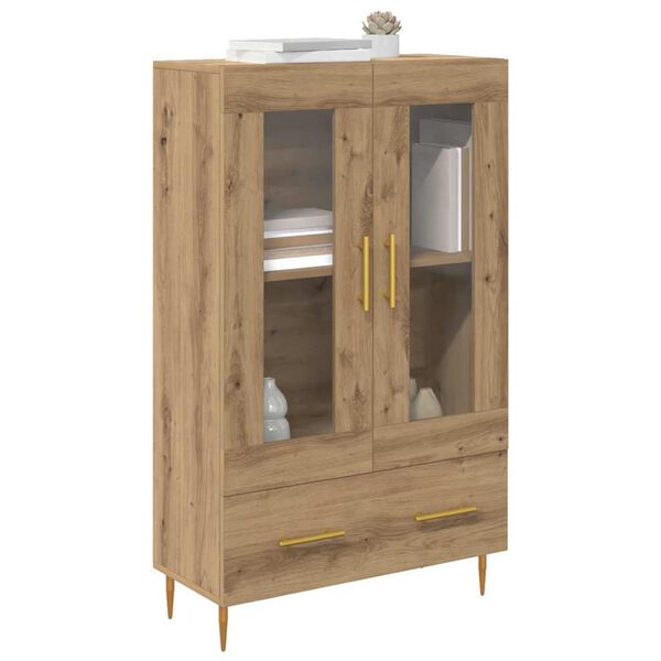 vidaXL Highboard z szufladą Dąb rzemieślniczy 69,5 x 31 x 115 cm