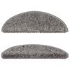 vidaXL Maty na schody 10 szt. 56x17x3 cm Szare p&oacute;łokrągłe