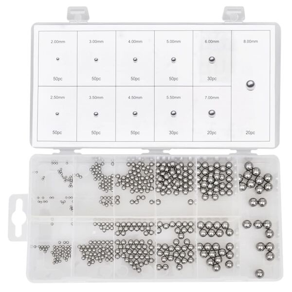 Kulki do łożysk kulkowych 450 w zestawie