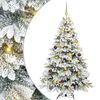 vidaXL Sztuczna choinka z 300 diodami LED Biały 180 cm PE i PVC