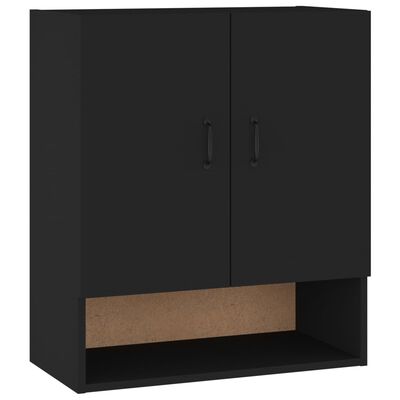 vidaXL Szafka wisząca, czarna, 60x31x70 cm, materiał drewnopochodny